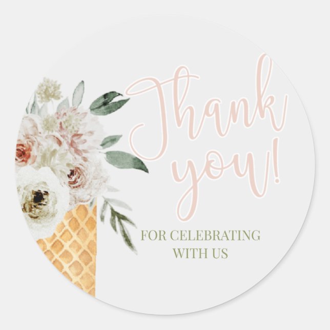 Sticker Rond Ramassé, Shower de Mariage, Mariée, Invitation Sco (Devant)