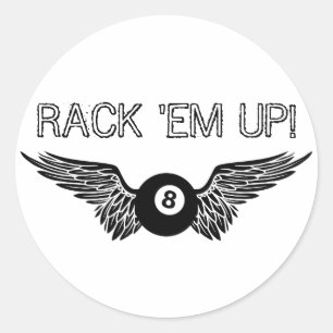 Sticker Rond ramassez-les ! : le vol de boule de huit