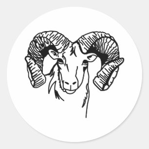 Sticker Rond Rams