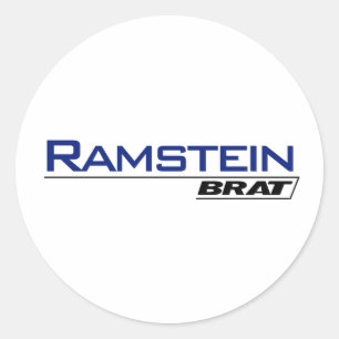 Sticker Rond Ramstein Brat -A001L