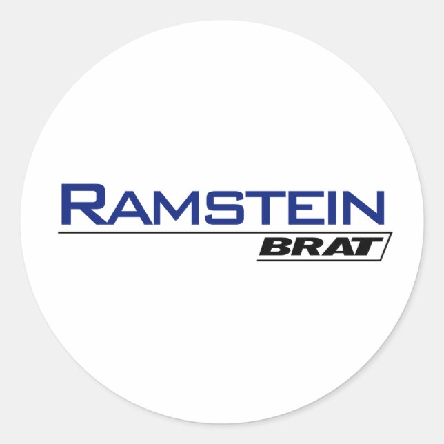 Sticker Rond Ramstein Brat -A001L (Devant)