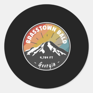 Sticker Rond Randonnée Brasstown Bald Géorgie
