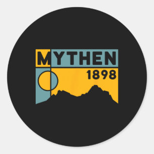 Sticker Rond Randonnée Mont Grosser Mythen Vélo de Montagne Sui