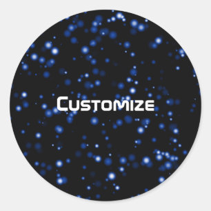 Sticker Rond Randonnée spatiale - Modèle