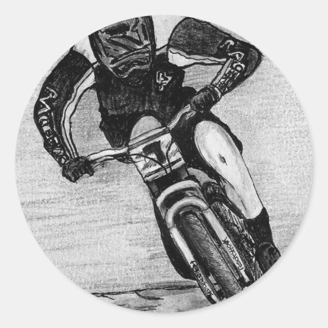 Sticker Rond Randonnée VTT (Devant)