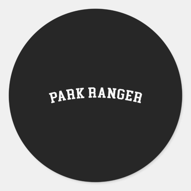 Sticker Rond Ranger Park (Devant)