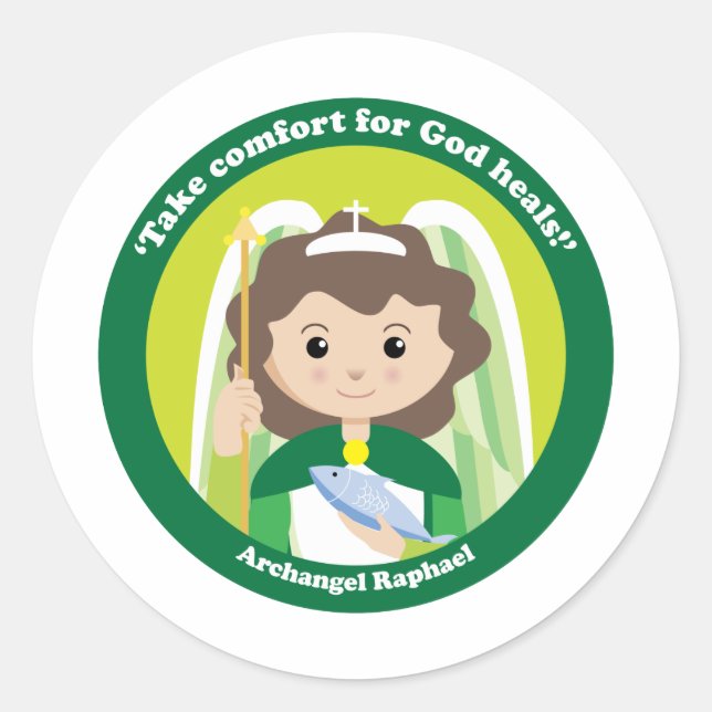 Sticker Rond Raphael de St Arkhangel (Devant)