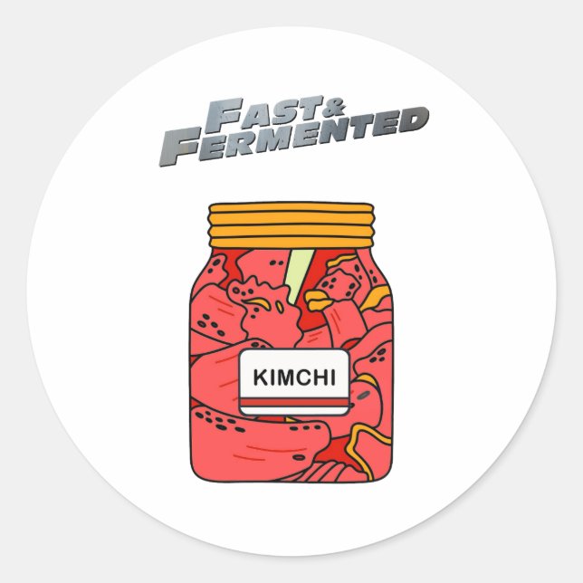 STICKER ROND RAPIDE ET FERMENTÉ (Devant)