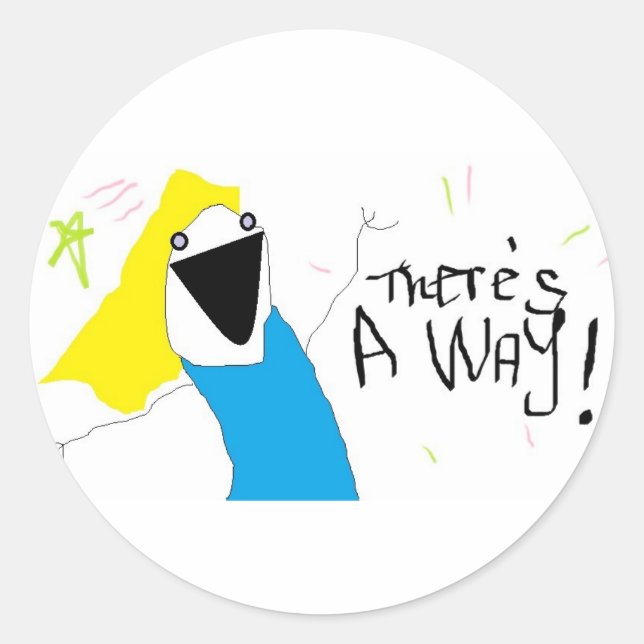 Sticker Rond Rappels quotidiens, Encouragement, Gagner, Vous Po (Devant)