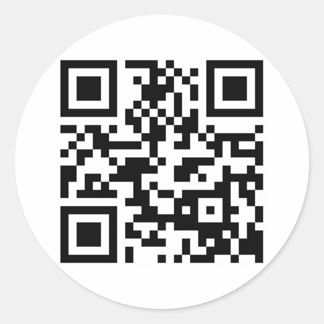 Sticker Rond Rapport sur la drogue Code QR sur le site Web (Devant)