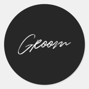 Sticker Rond Rapprocher le Mariage de l'équipe de la mariée prê