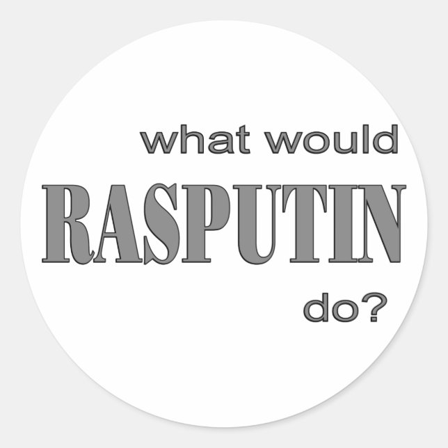 Sticker Rond Raspoutine (Devant)