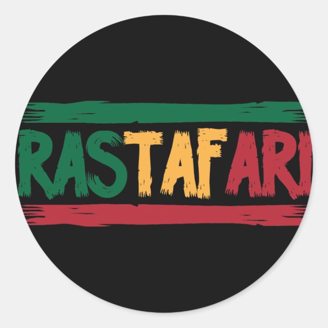 Sticker Rond Rastafari (Devant)