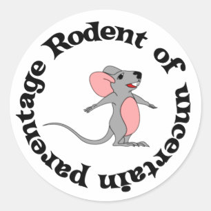 Sticker Rond Rat Bastard