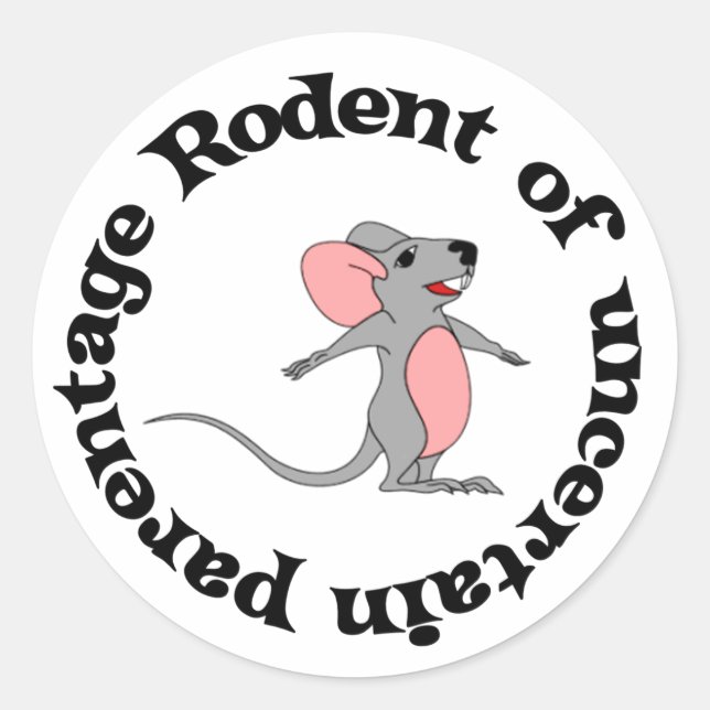Sticker Rond Rat Bastard (Devant)