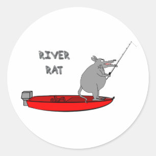 Sticker Rond rat de rivière