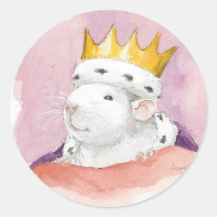 Sticker Rond Rat King Uno !