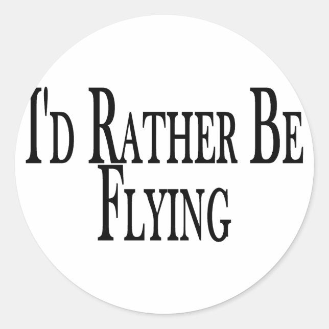 Sticker Rond Rather Be (Devant)