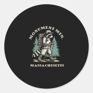 Sticker Rond Raton laveur sur le sentier de randonnée Monument