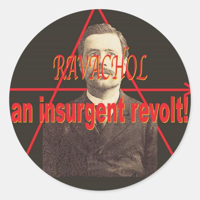 Sticker Rond Ravachol-Portrait (Devant)