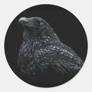 Sticker Rond Raven