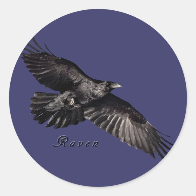 Sticker Rond Raven Stckers (Devant)