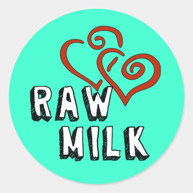 Sticker Rond Raw Milk (Devant)
