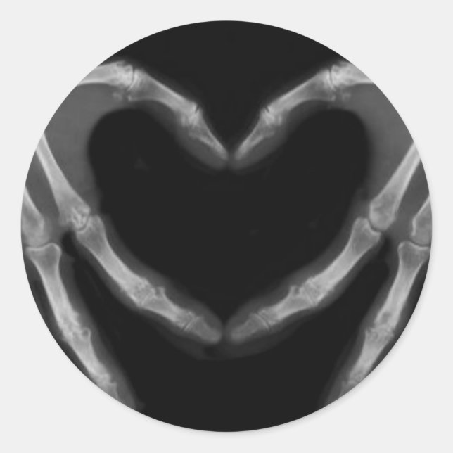 Sticker Rond Rayon X main (Devant)