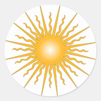 Sticker Rond Rayons Sun Burst