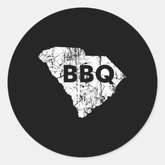 Sticker Rond Rbecue de Caroline du Sud
