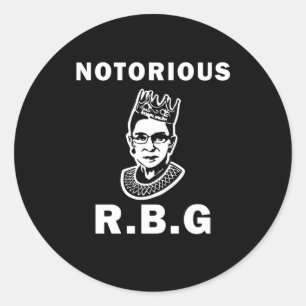 Sticker Rond RBG notoire