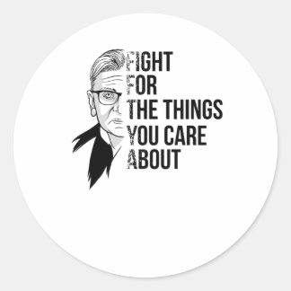 Sticker Rond RBG Ruth Bader Ginsburg - Féminisme