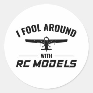 Sticker Rond RC Modèle Réalisation des plans Avion Avion Pilote