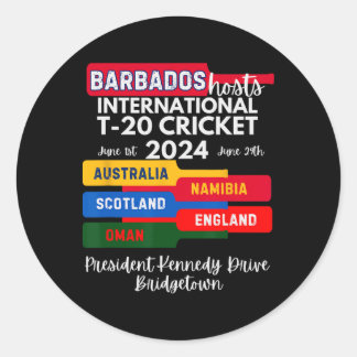 Sticker Rond Rdos T-20 Cricket International 1