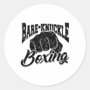 Sticker Rond Re-knuckle Boxe - Boxe Sportive et Fitness