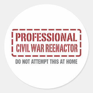 Sticker Rond Réacteur professionnel de guerre civile