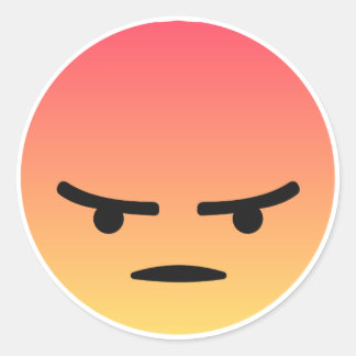 Sticker Rond Réaction Grr