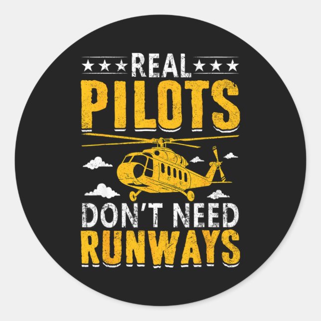 Sticker Rond Real Lots Don't Need Runways  (Devant)