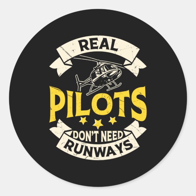Sticker Rond Real Lots Dont Need Runways Long Sleeve  (Devant)