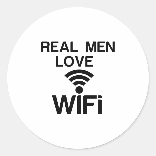 STICKER ROND REAL MEN LOVE (Devant)