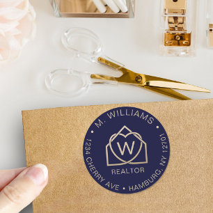 Sticker Rond Réalisateur Promotionnel immobilier moderne Votre 