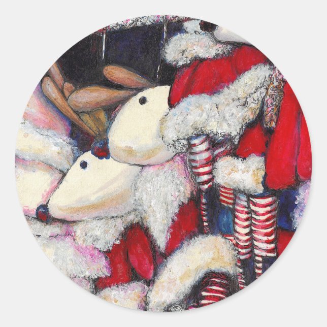 Sticker Rond Réalité sur les vacances (Devant)