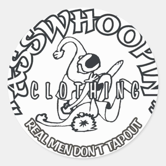 STICKER ROND REALMENDONTTAPOUT (Devant)