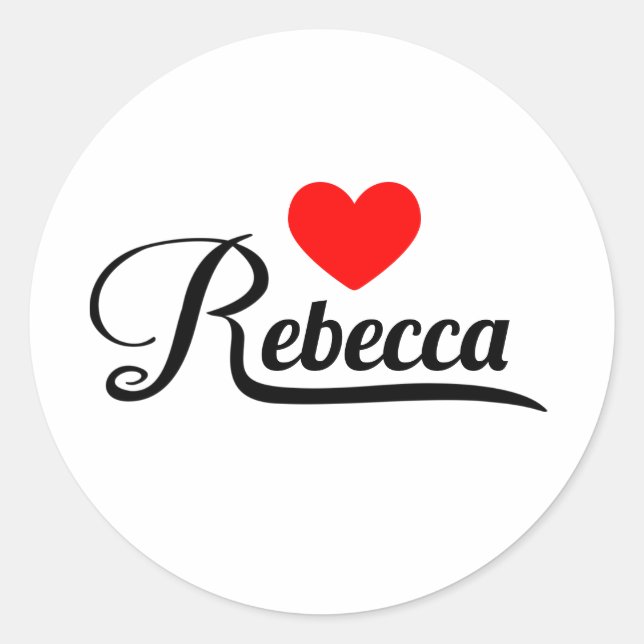Sticker Rond Rebecca (Devant)