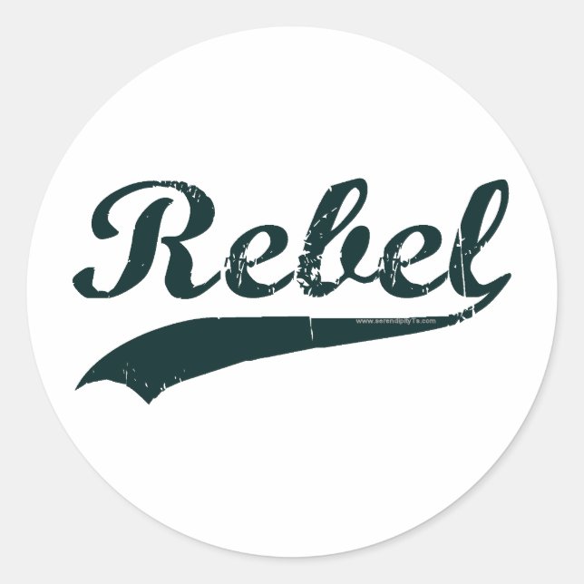 Sticker Rond Rebelle 1 (Devant)