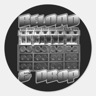 Sticker Rond RECHARGE et BAISSE
