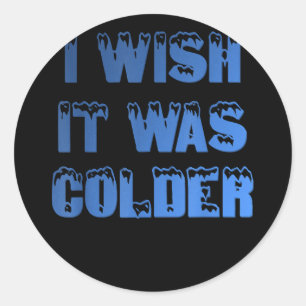 Sticker Rond Réchauffement climatique est une copie d'arnaque s