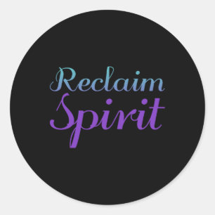 Sticker Rond Reclaim Spirit Suicide Prévention Dépression Aware