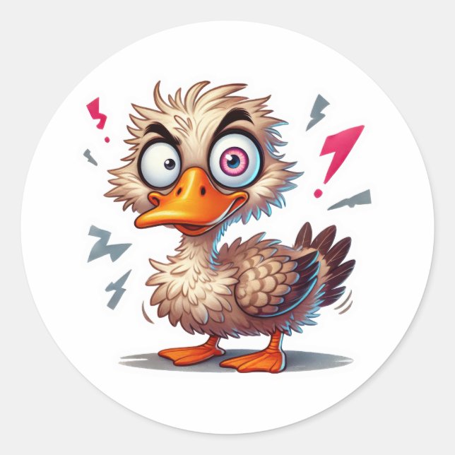 Sticker Rond Récompense de canard    (Devant)