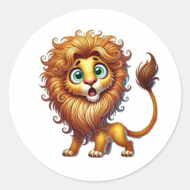 Sticker Rond Récompense de Lion  (Devant)